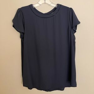 Loft cap sleeve blouse